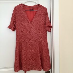 Red patterned Lulu’s dress